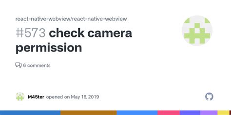 You should use this module for those <b>permissions</b>. . Reactnative webview camera permission